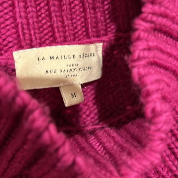Sezane Aubin Sweater Jumper Magenta - excellent condition - Picture 3 of 12